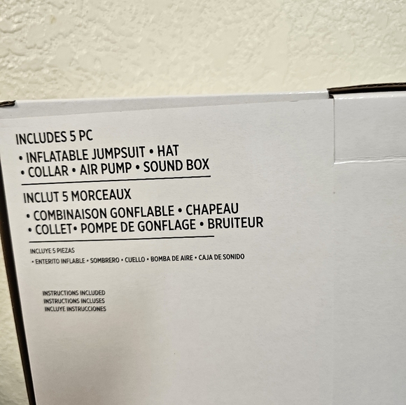 Jack In The Box Child Inflatable Halloween Costume Childs Medium 8-10 NEW - Picture 4 of 5